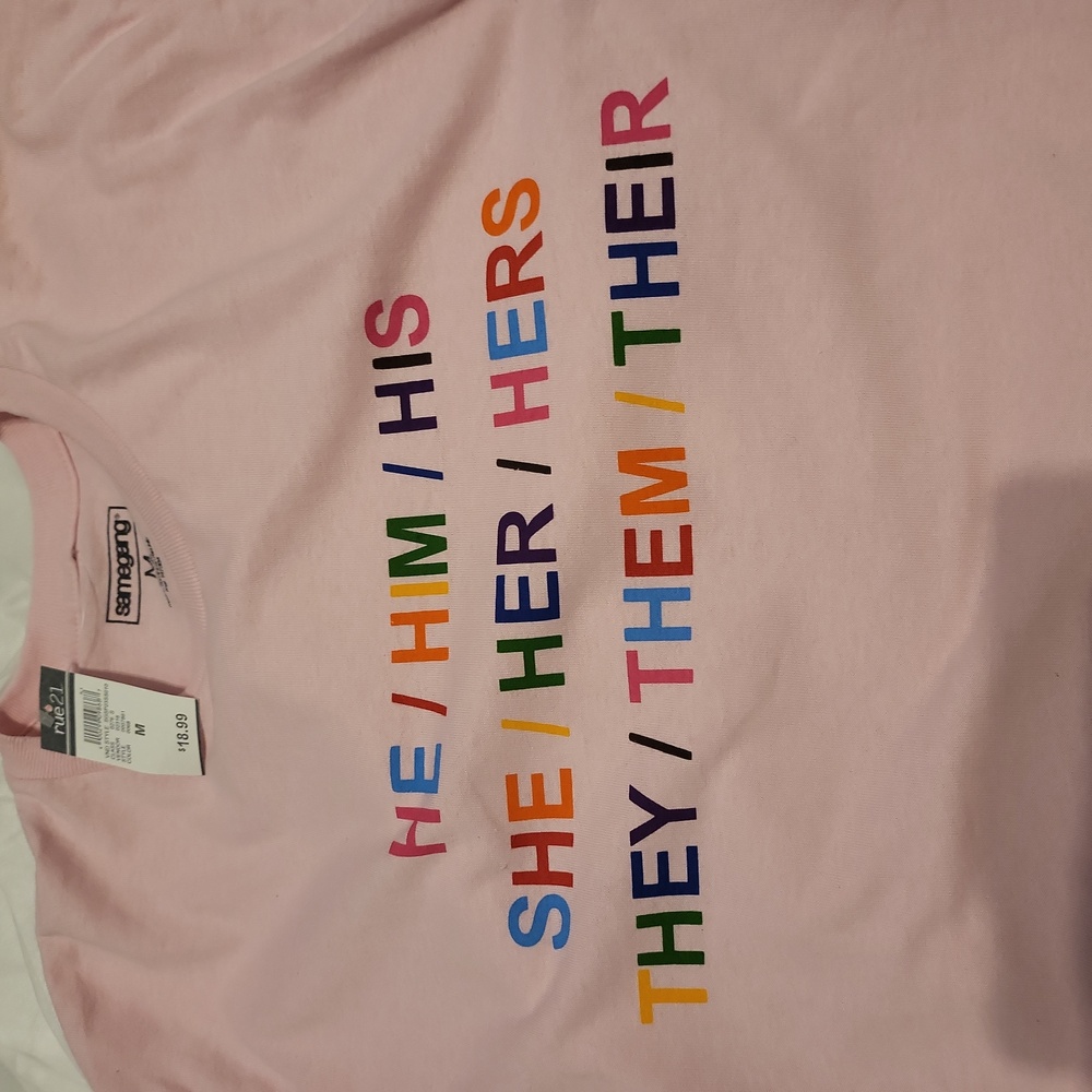 He She They short sleeved tee shirt - Picture 2 of 4